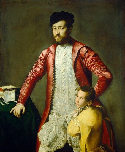 Alessandro Alberti with a Page
