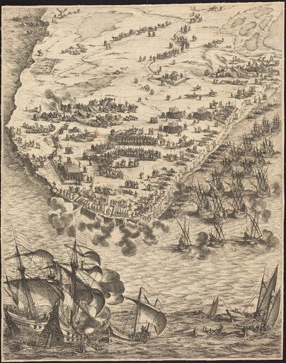 The Siege of La Rochelle [plate 10 of 16; set comprises 1952.8.97-112]