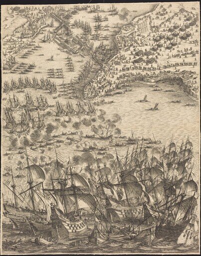 The Siege of La Rochelle [plate 11 of 16; set comprises 1952.8.97-112]