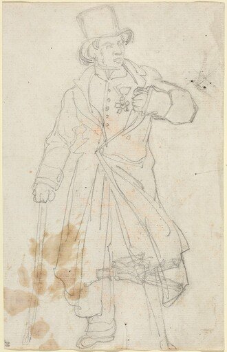 Study for "Swiss Sentry at the Louvre"