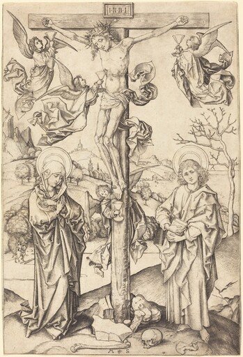 The Crucifixion with Four Angels
