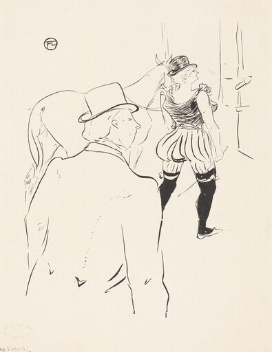 In the Wings of the Folies-Bergere:  Mrs. Lona Barrison with Her Manager and Husband