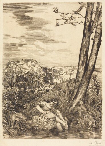 Peasant Washing Her Feet (Paysanne se lavant les pieds)