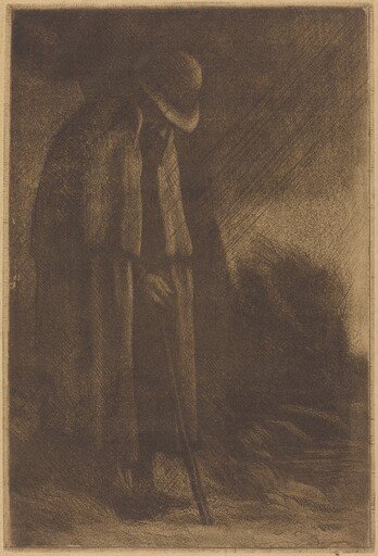 Traveler taking Shelter (Le voyageur a l'abri)