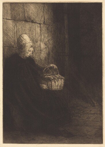Peasant Woman of Boulogne (Paysanne des environs de Boulogne dite La femme au panier)
