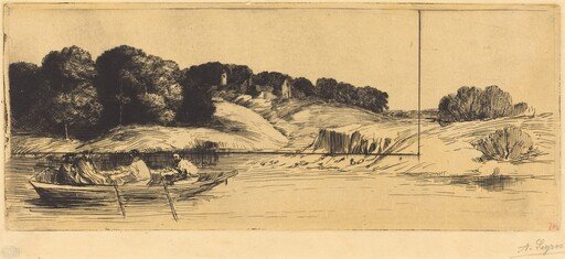 Landscape with Boat, 1st plate  (Le paysage au bateau)