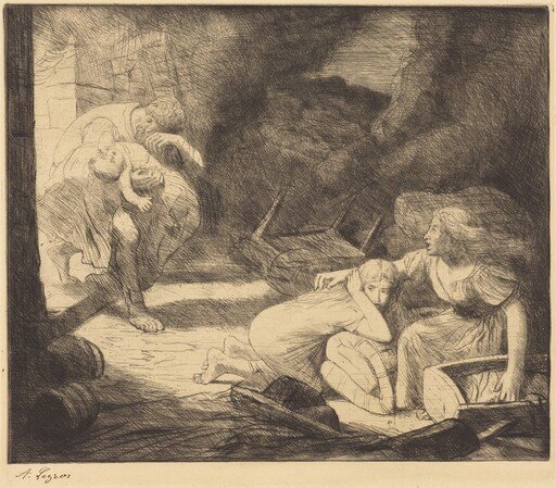 The Fire, 2nd plate (L'incendie)