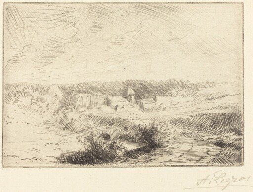 Village of Wimille, near Boulogne  (Village de Wimille, pres Boulogne)
