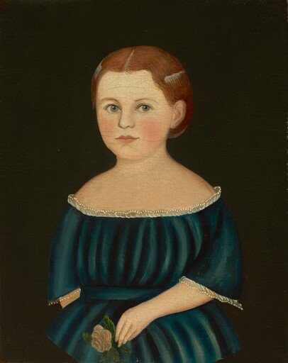 Little Girl in Blue Dress