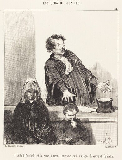 Il défend l'orphelin et la veuve, a moins...
