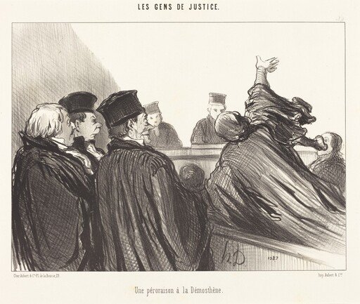 Une Péroraison a la Démosthène