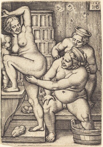 Three Women in a Bathroom