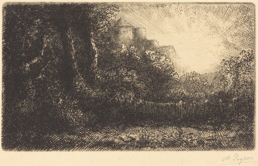 View of a Chateau (Chateau de Poillet)