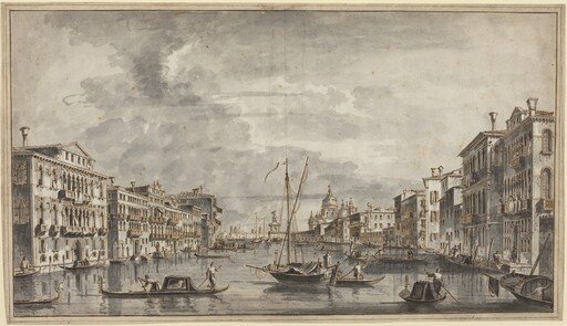 The Grand Canal Looking Toward the Salute and the Dogana