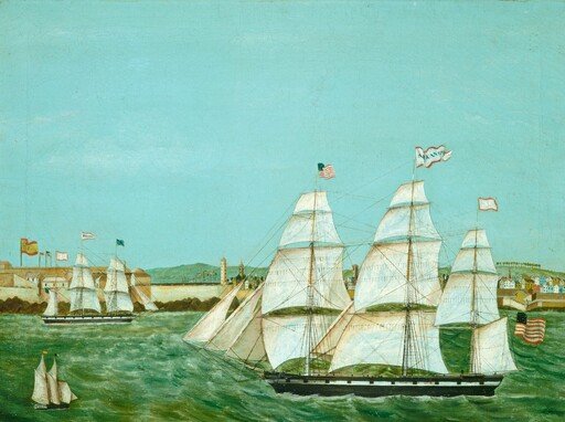Ship "Arkansas" Leaving Havana