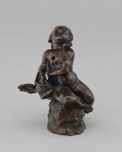 Child Clasping a Bird