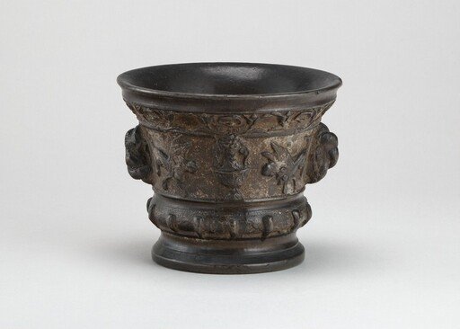Mortar with Sphinxes, Vases, and Rope-work Handles