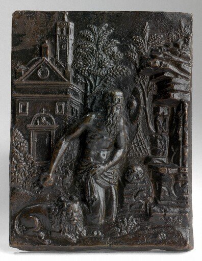 Saint Jerome in Penitence before a Rustic Church