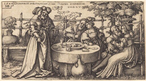 The Prodigal Son Wasting His Fortune
