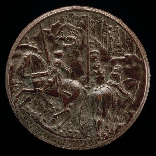 Filippo Maria Visconti Riding in a Mountainous Landscape [reverse]