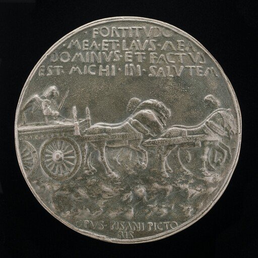 Angel in a Car Drawn by Horses [reverse]