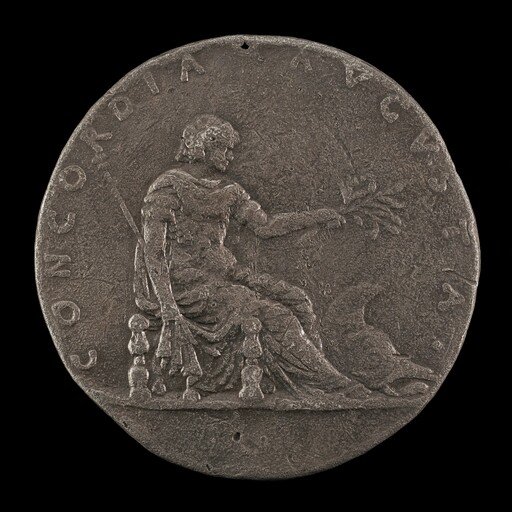 Concordia Holding a Lily Scepter and an Olive Branch