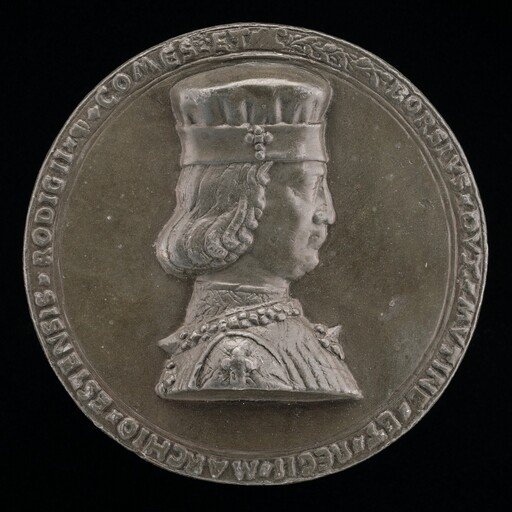 Borso d'Este, 1413-1471, Marquess of Ferrara 1450, Duke of Modena and Reggio 1452 [obverse]