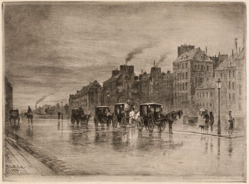 Une Matinée d'Hiver au Quai de l'Hôtel-Dieu (Winter Morning on the Quai de l'Hôtel-Dieu)