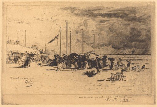 Un Grain à Trouville (Squall at Trouville)