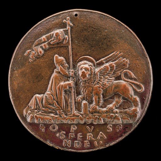 Doge Barbarigo Kneeling before the Winged Lion of Venice [reverse]