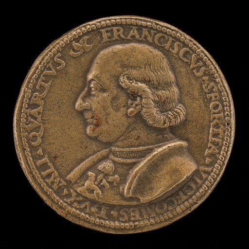 Francesco I Sforza, 1401-1466, 4th Duke of Milan 1450 [obverse]