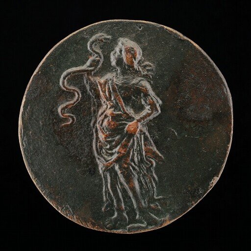 Wisdom Gazing at a Serpent [reverse]
