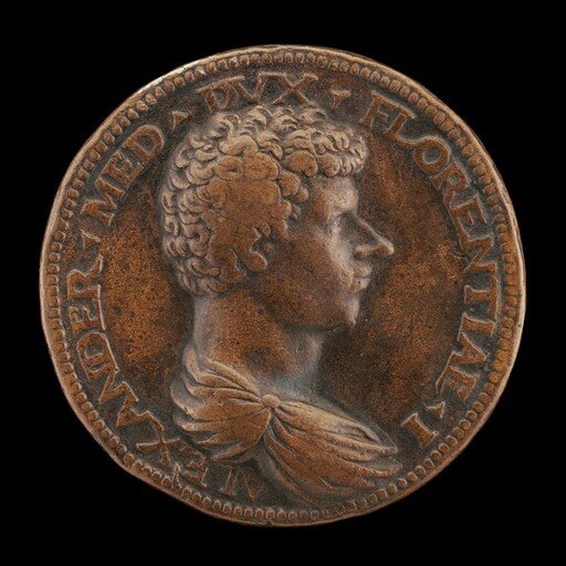 Alessandro de' Medici, 1510-1537, 1st Duke of Florence 1532 [obverse]