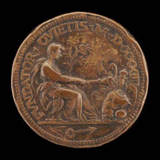 Peace Setting Fire to a Pile of Arms [reverse]