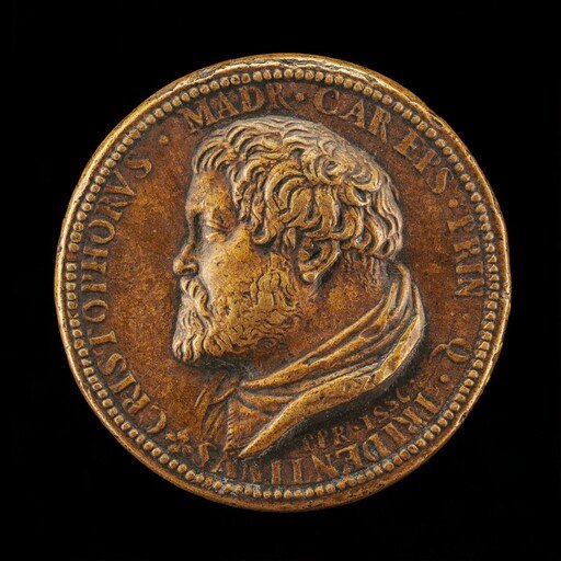 Cristoforo Madruzzo, 1512-1587, Cardinal, Prince Bishop of Trent 1539, of Brixen 1542 [obverse]