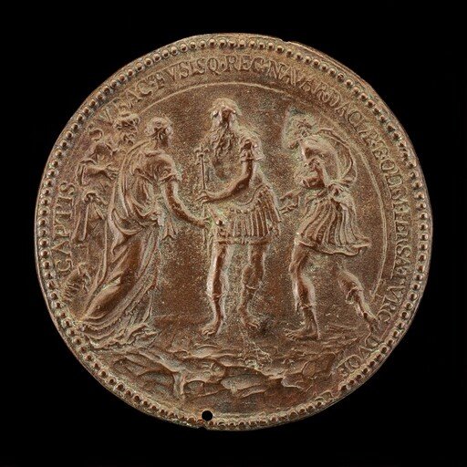 Castaldi in Armor with Other Figures [reverse]