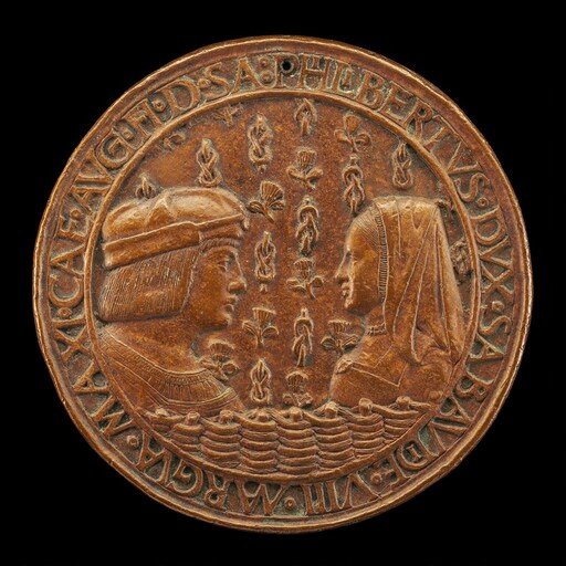 Filiberto II le Beau (the Fair), 1480-1504, 8th Duke of Savoy 1497, and Margaret of Austria, 1480-1530, His Wife [obverse]