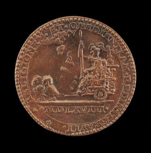 Pallas in a Car Drawn by Two Owls [reverse]