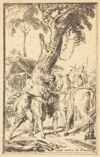 Flight of M. de Belle-Isle, Prisoner with theAttakapas [right]