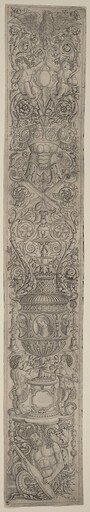 Ornament Panel: Triton and Two Infant Satyrs