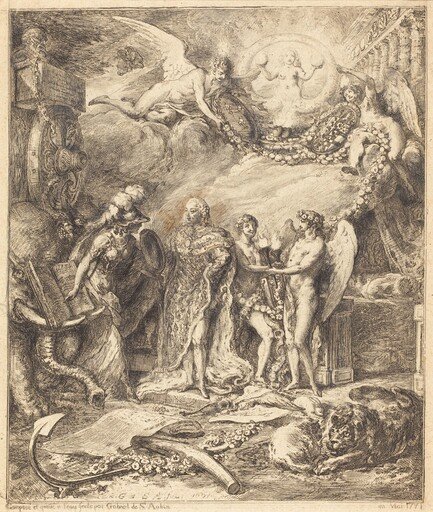 Allegorie sur la mariage du Comte de Provence
