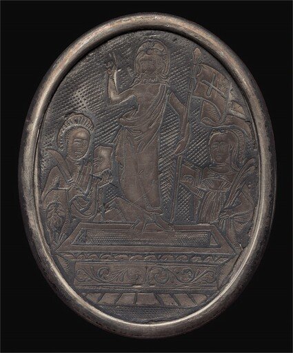 The Resurrection with Two Saints
