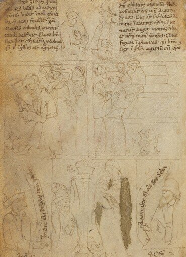 The Destruction of the Egyptian Idols [verso]
