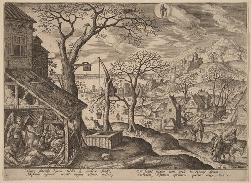 The Angel Telling Joseph to Flee and the Flight into Egypt