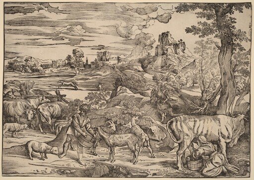 Landscape with a Milkmaid