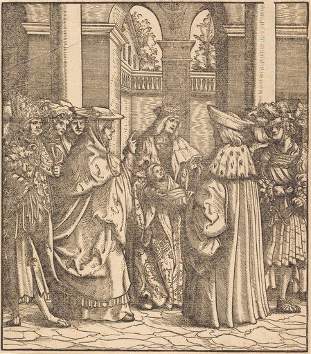 The Archbishop Blessing the Child after the Baptism