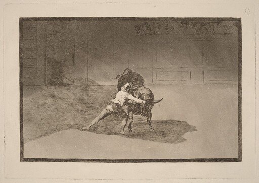 El famoso Martincho poniendo banderillas al quiebro (The Famous Martincho Places the Banderillas Playing the Bull with the Movement of His Body)