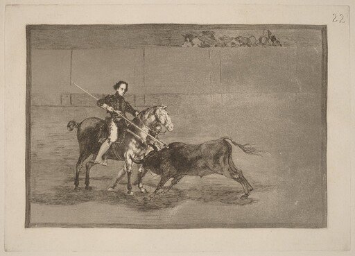 Valor varonil de la celebre Pajuelera en la de Zaragoza (Manly Courage of the Celebrated Pajuelera in the Ring at Saragossa)