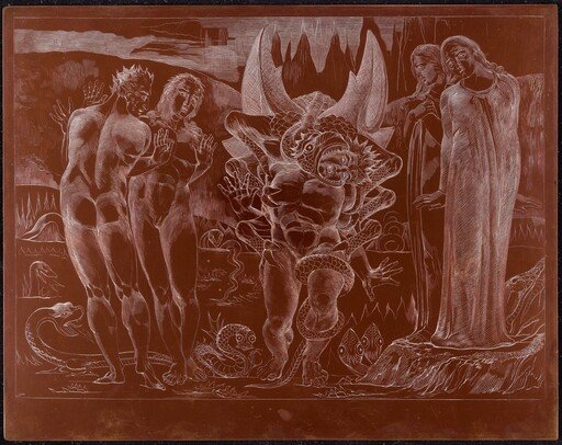 The Circle of the Thieves; Agnolo Brunelleschi Attacked by a Six-Footed Serpent