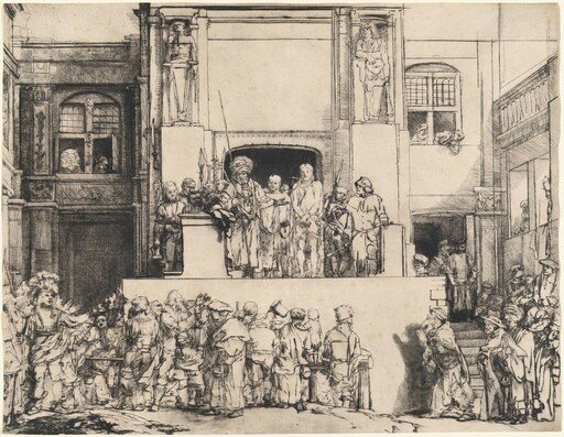 Christ Presented to the People: Oblong Plate
